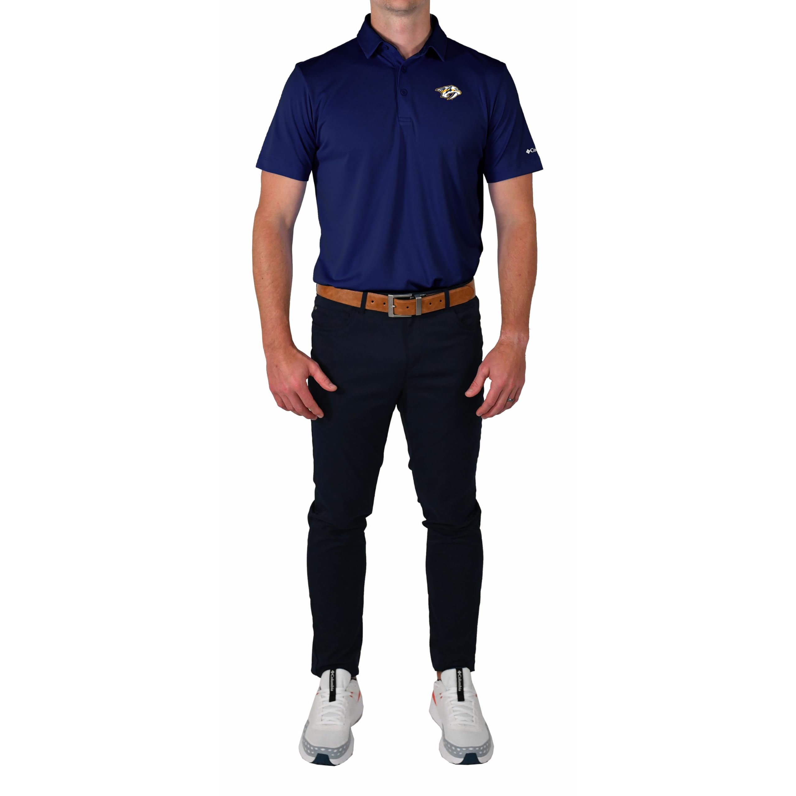 Columbia Nashville Predators Golf Men's Casual Lightweight Drive Polo