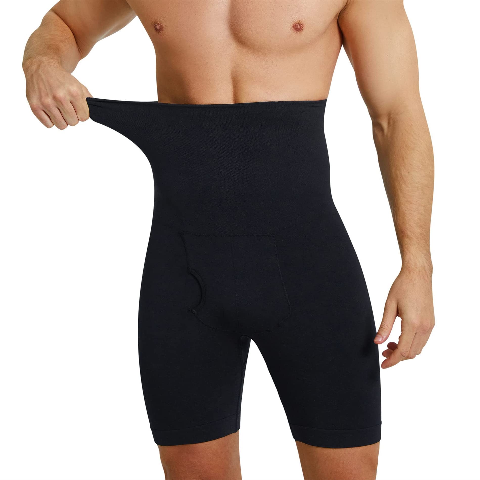 Men Tummy Control Shorts High Waist Slimming Body Shaper Seamless Girdle Boxer Briefs Compression Underwear Pants
