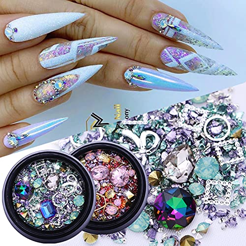 Conception de bricolage nail art strass 3D et pince pour pose facile - 4