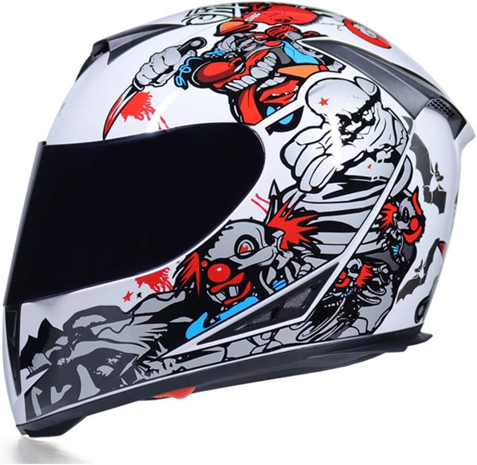 Casque de moto intégral en fibre de carbone toutes saisons CC08
