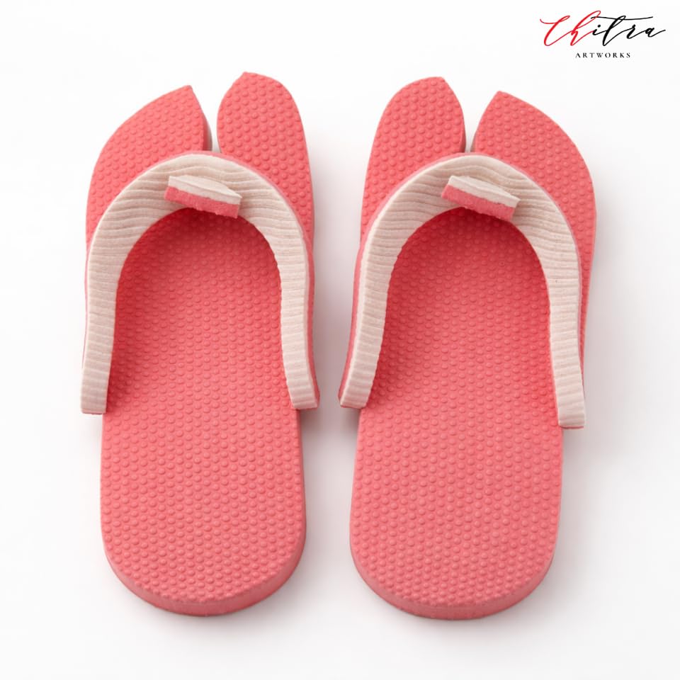 Image of CHITRA Spa and Hotel Free Size 5MM Sole Flip-flop (Orange)