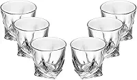 WOLFF - Conjunto 6 Copos para Whisky de Cristal Tortile 310ml
