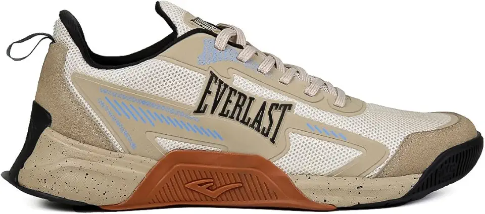 Tênis Everlast Jump 5 Low Masculino Crossfit Treino (Bege/Preto, BR, Adulto, Numérico, 41)