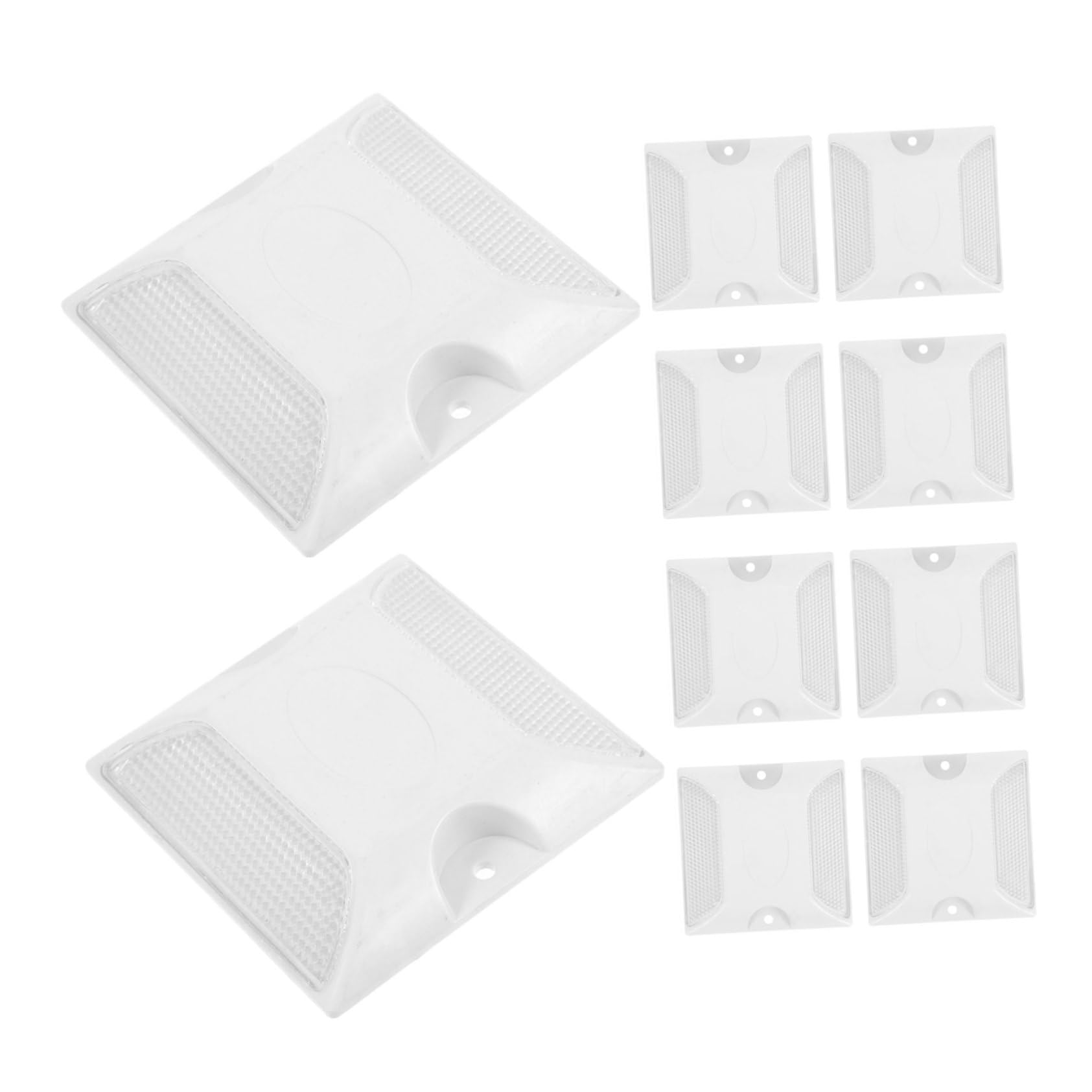 LIFKOME 3 series Reflectores De Entrada Para Vehículos Reflectores De Seguridad Para Cruces Peatonales Marcadores Reflectantes 10 piezas x 3