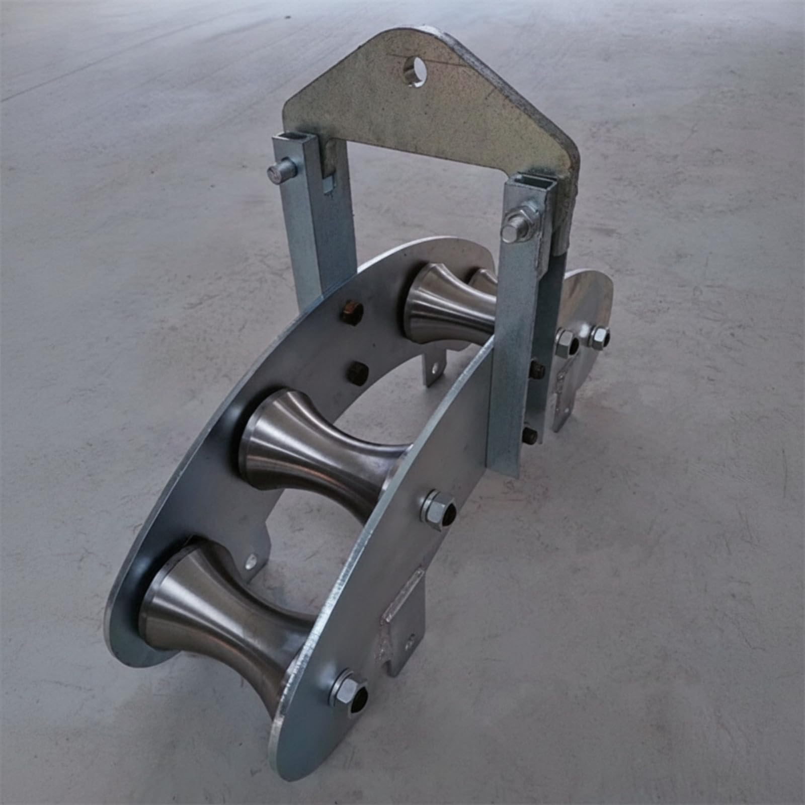Amagogo Puleggia Guidacavo con Telaio Robusto Industriale, Rulliera Guidacavo con Telaio, in Metallo, Blocco Pulegge, per Cantieri, Elettricisti
