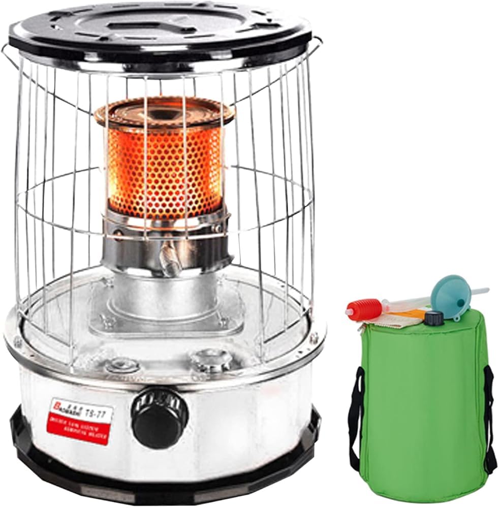 Tragbarer Kerosinofen Heizung, Campingkocher für Indoor Outdoor Camping Eisangeln Grill, Einstellbare Feuerkraft Surround Heizung