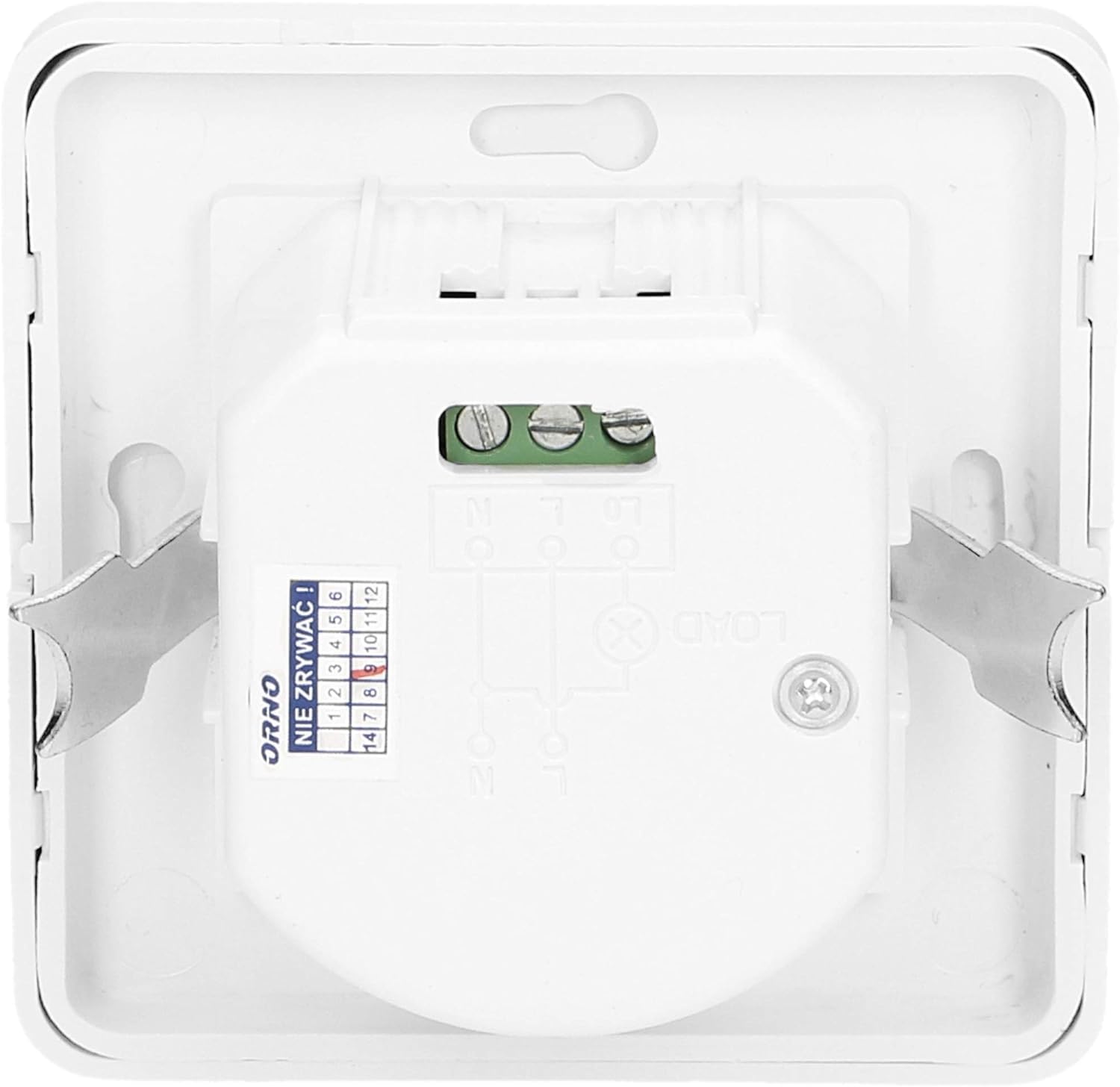 ORNO CR-205 Détecteur de Mouvement pour Boîtier Électrique Ø60 Compatible LED 1200W 3 Fils