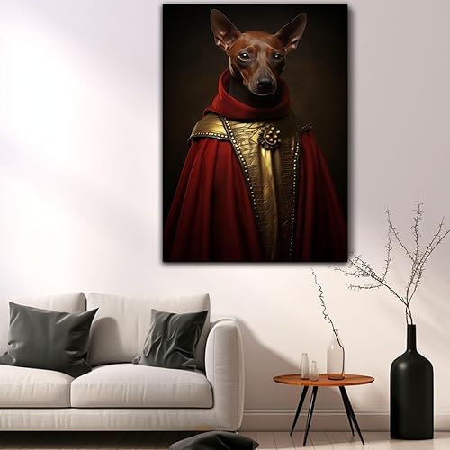 Miniatura 621 de Thuan Chow Chow Retrato de mascota con disfraz real de perro en un disfraz retrato de perro con vestimenta Retrato medieval de mascota retrato