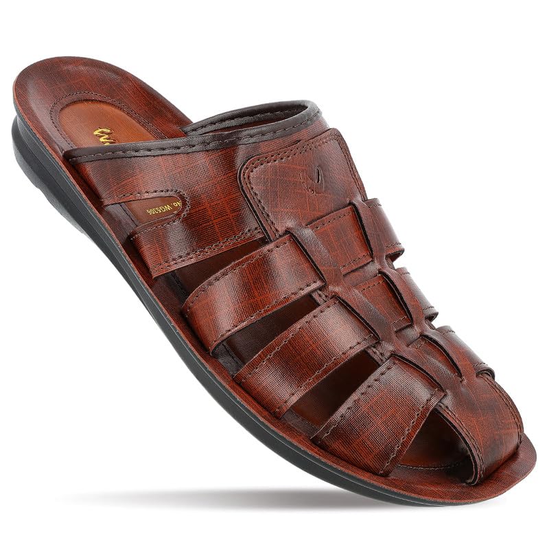 WALKAROO WG5306 Mens Sandals for dailywear and regular use for Indoor & Outdoor - Brown
