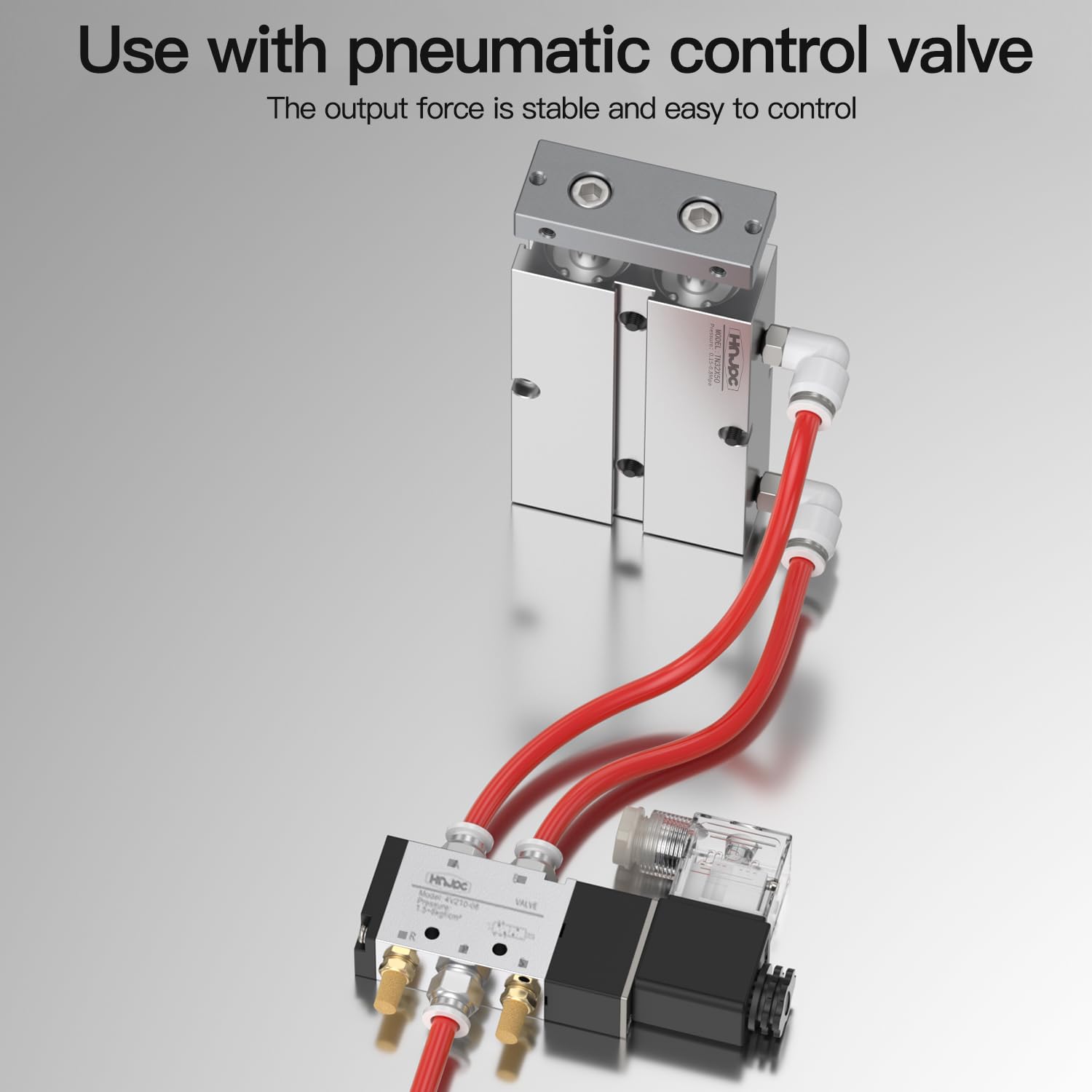 TN Dual Axis Dual Rod Pneumatic Cylinder 1 inch (25mm) Bore 6 inch (150mm) Stroke, Magnetic Double Action Aluminum Air Cylinder (TN25-150) — Amazon image 3