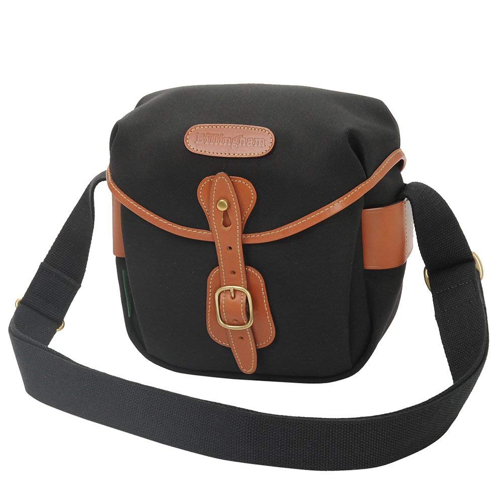 Billingham BC EXTRAHADS Hadley - Borsa a tracolla per macchina fotografica, Nero / Marrone Chiaro
