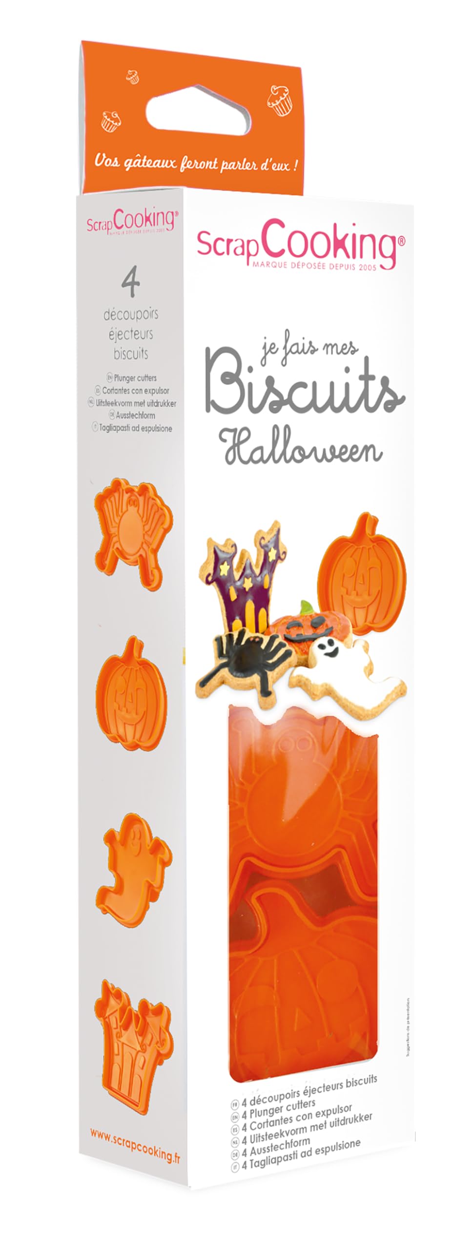 ScrapCooking Emporte-pièces Découpoirs Pour Biscuits Halloween 4 Formes