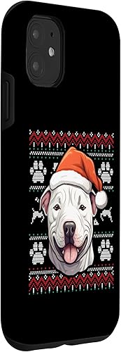 Vista 12 de iPhone XS Max Dogo Argentino Santa Hat Christmas Funny Dog Mom Dad Case