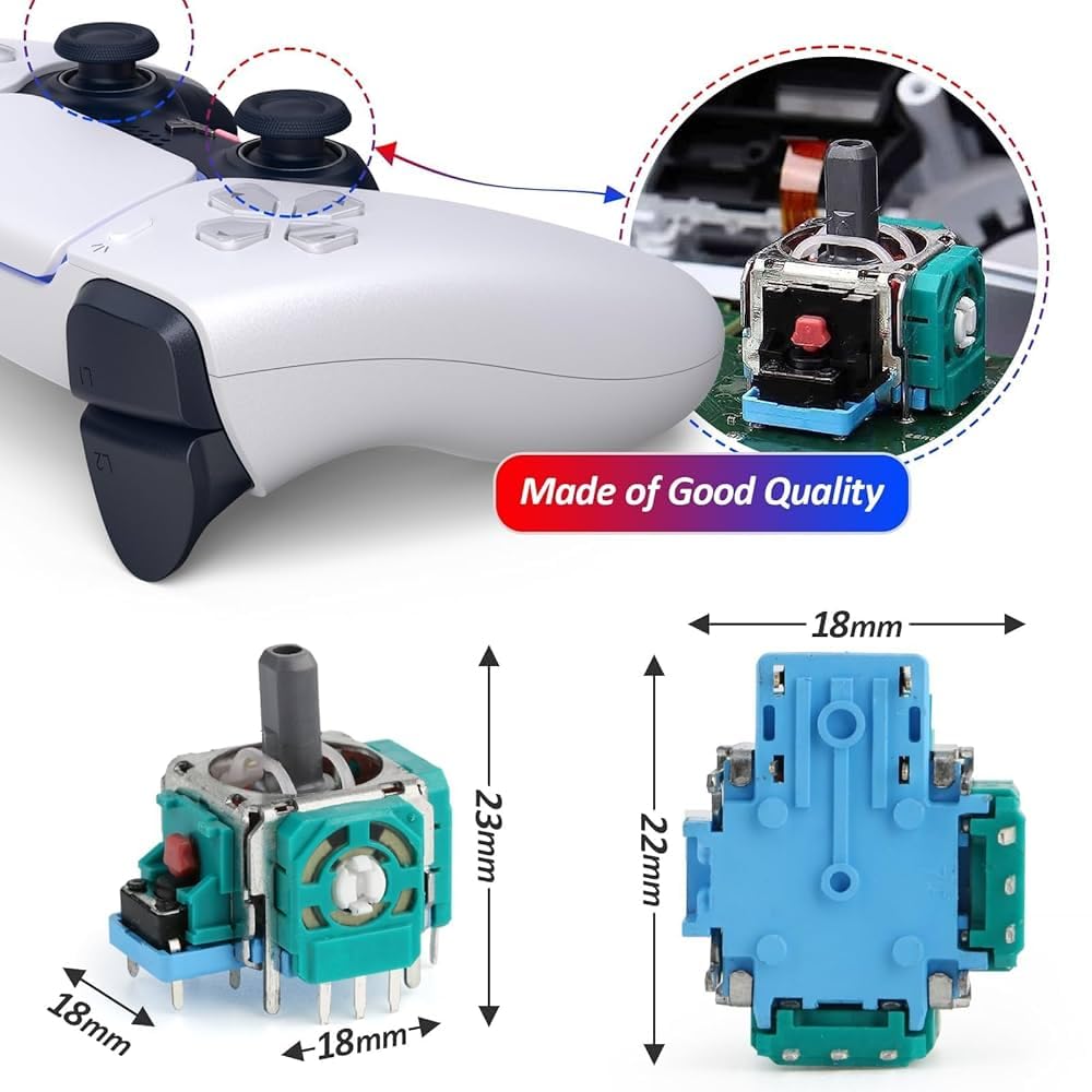 Replacement Analog 3D Joystick for PS5 Wireless Controller PS-5 2PC-image-38