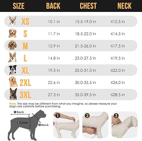 Miniatura 2 de SlowTon Impermeable para perro, chaqueta de lluvia ajustable para perro, doble capa transparente, poncho impermeable para perro con correas