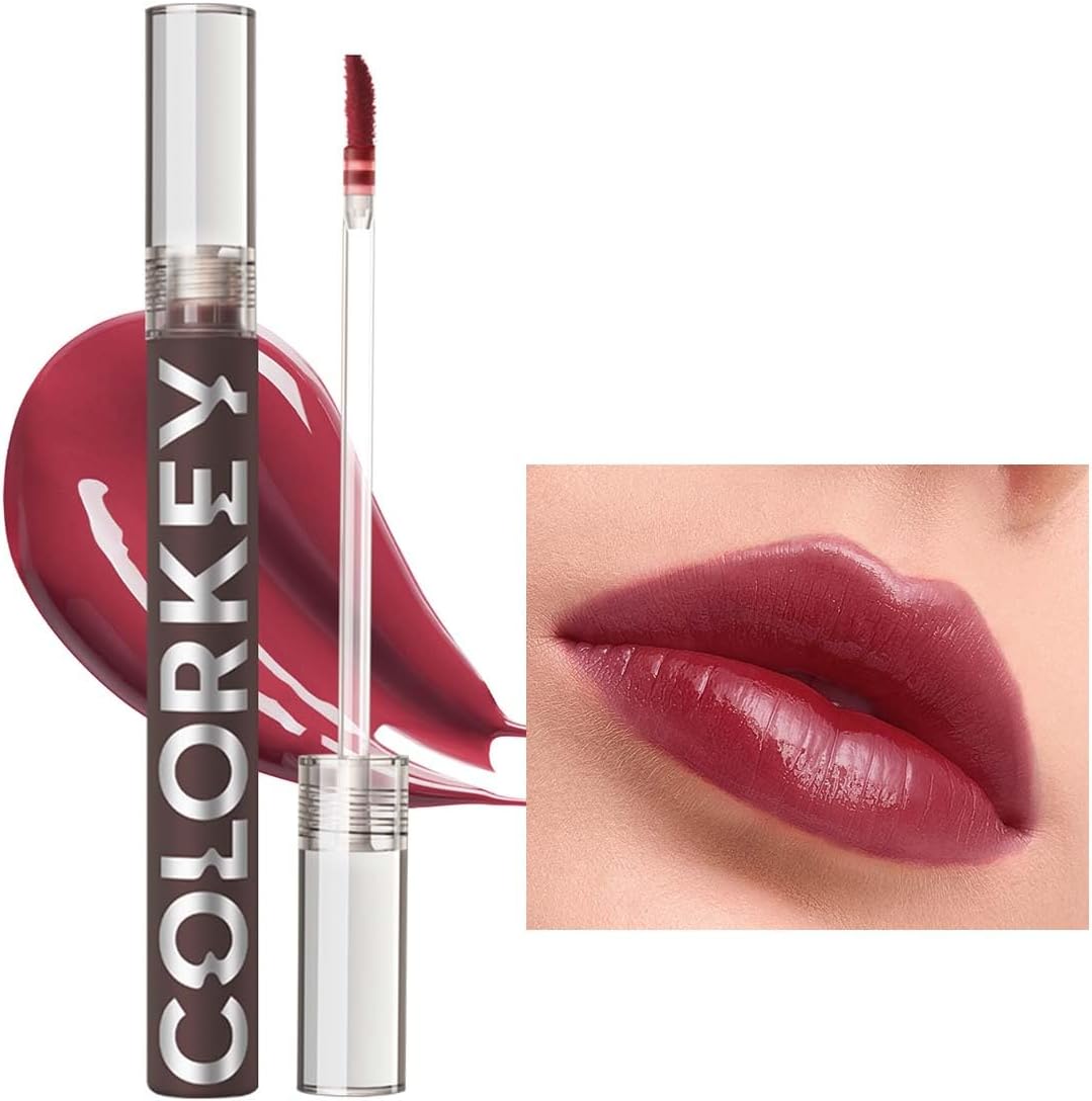 Lip Gloss Mirror Series, Hydrating Lip Gloss with Essential oil, High Shine Glossy Lip Tint, Hydrated & Fuller-looking Lips, Long-Lasting Liquid Lipstick (B705 Grape jelly)