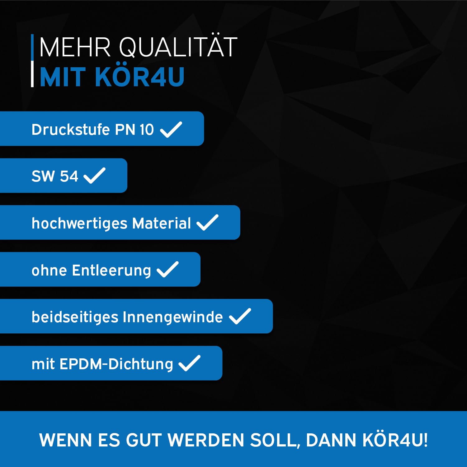 kör4u Zawór zwrotny z gniazdem skośnym 1 1/2 cala, mosiądz, PN10, z gwintem wewnętrznym (1 1/2")