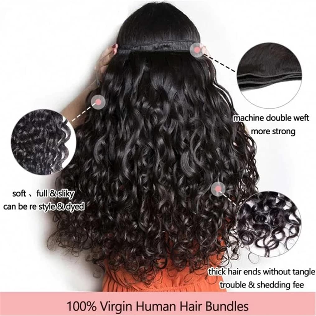 Amazon.com : Water Wave Human Hair Bundles 12 14 16 18 Inch 