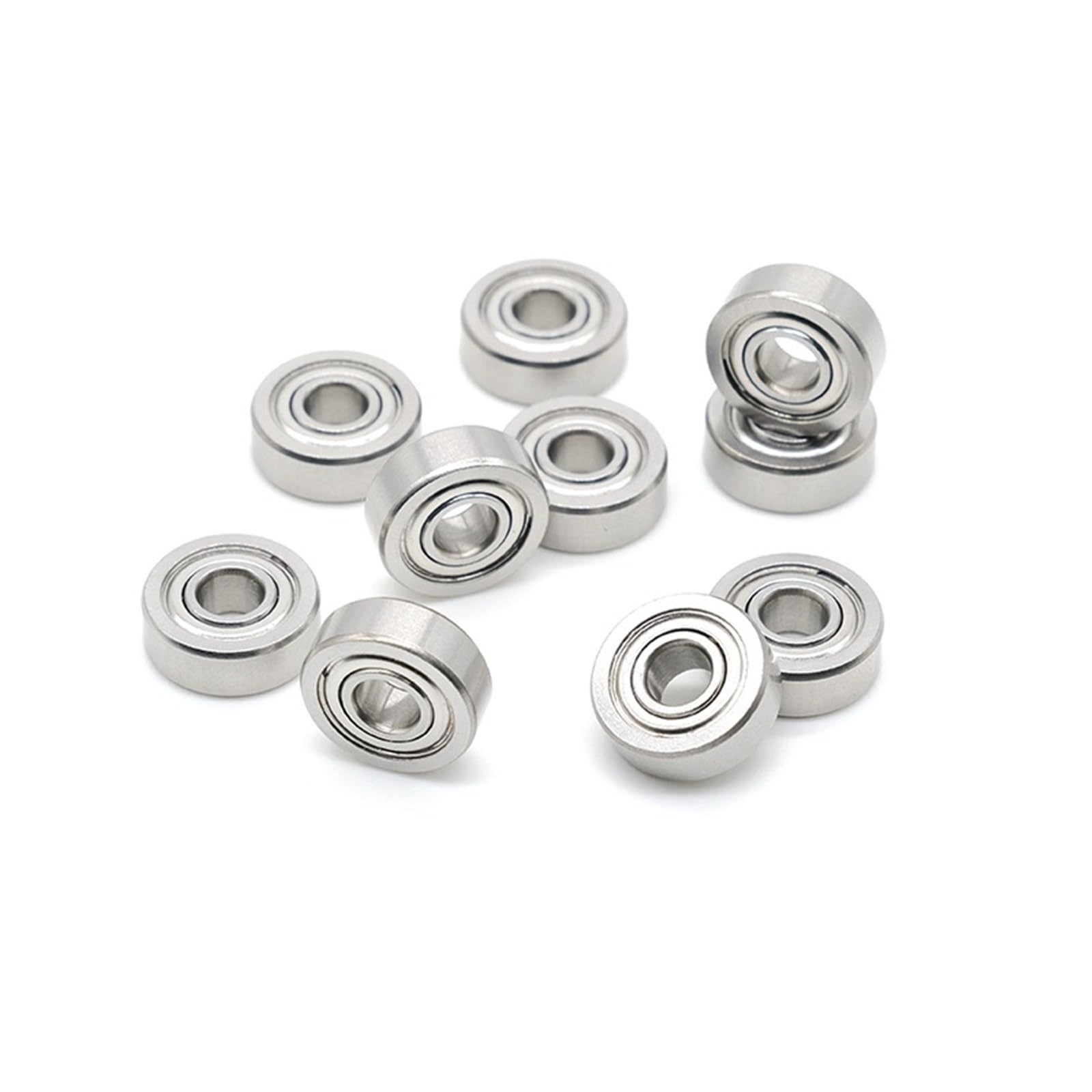 Rodamientos de bolas de acero inoxidable AISI440C S606ZZ 6 x 17 x 6 mm (10 unidades)