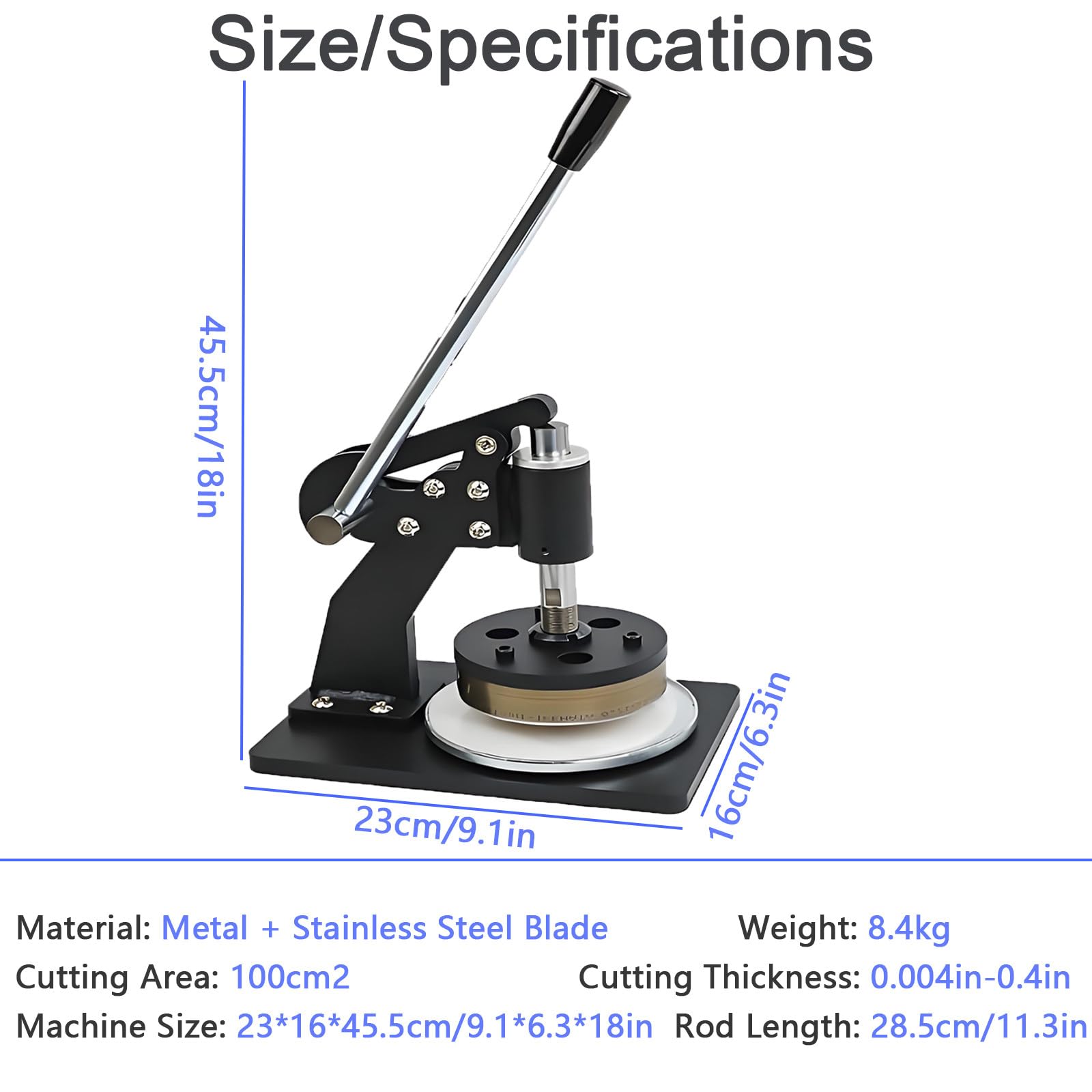 Couteau d'échantillonnage à pression manuelle, échantillonneur de disque textile avec balance électronique (500 g/0,01 g), coupe ronde pour test textile
