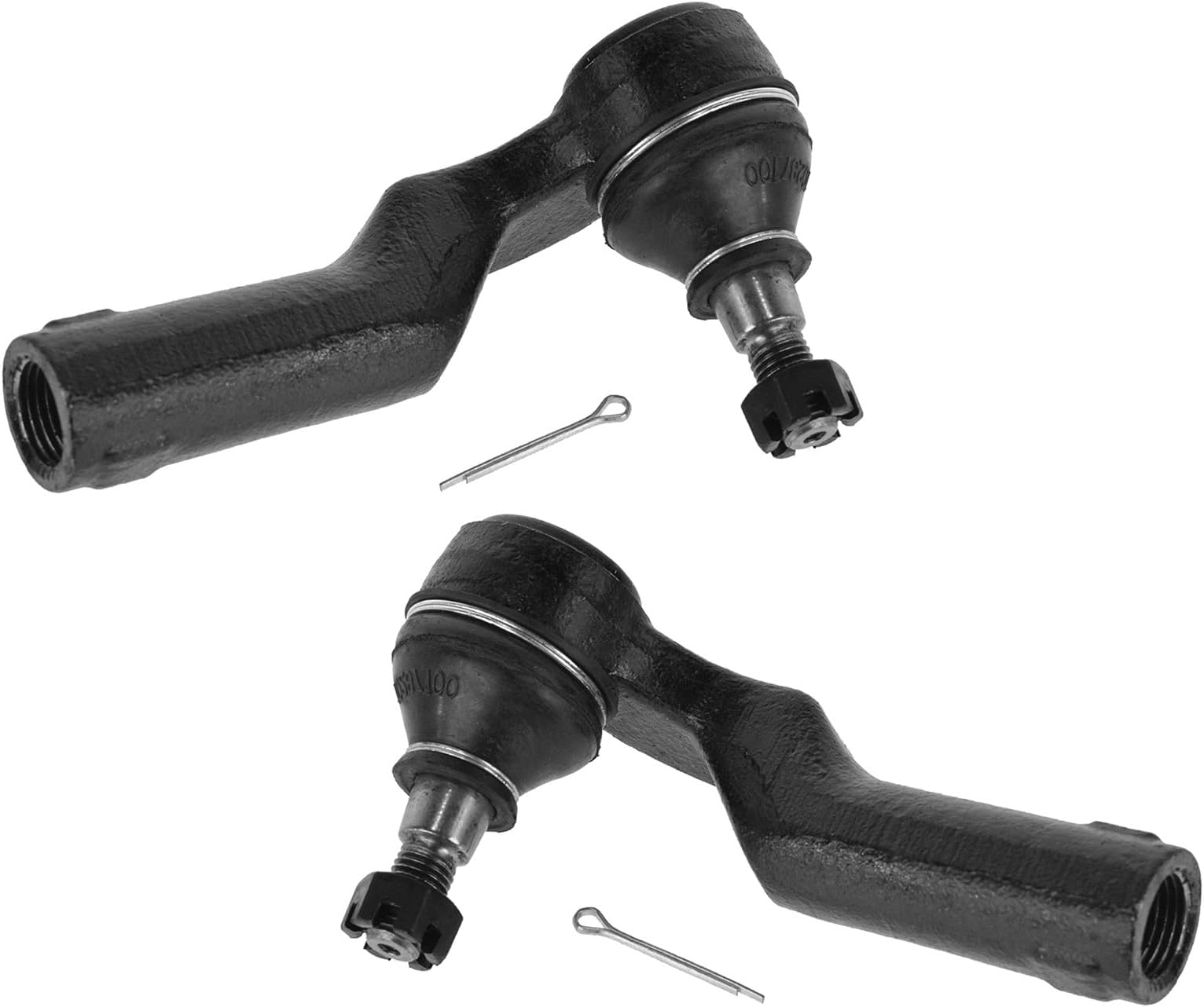 TRQ Outer Driver and Passenger Side Tie Rod Set 2 Piece Compatible with 2004-2013 Mazda 3; 2006-2010 Mazda 5; 2012-2015 Mazda 5