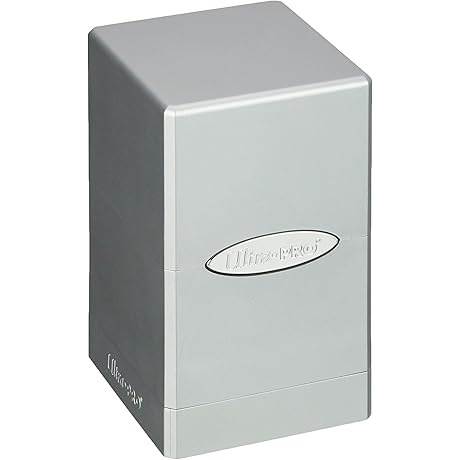 Ultra Pro Satin Tower Deck Box: Inviting Silver Radiance