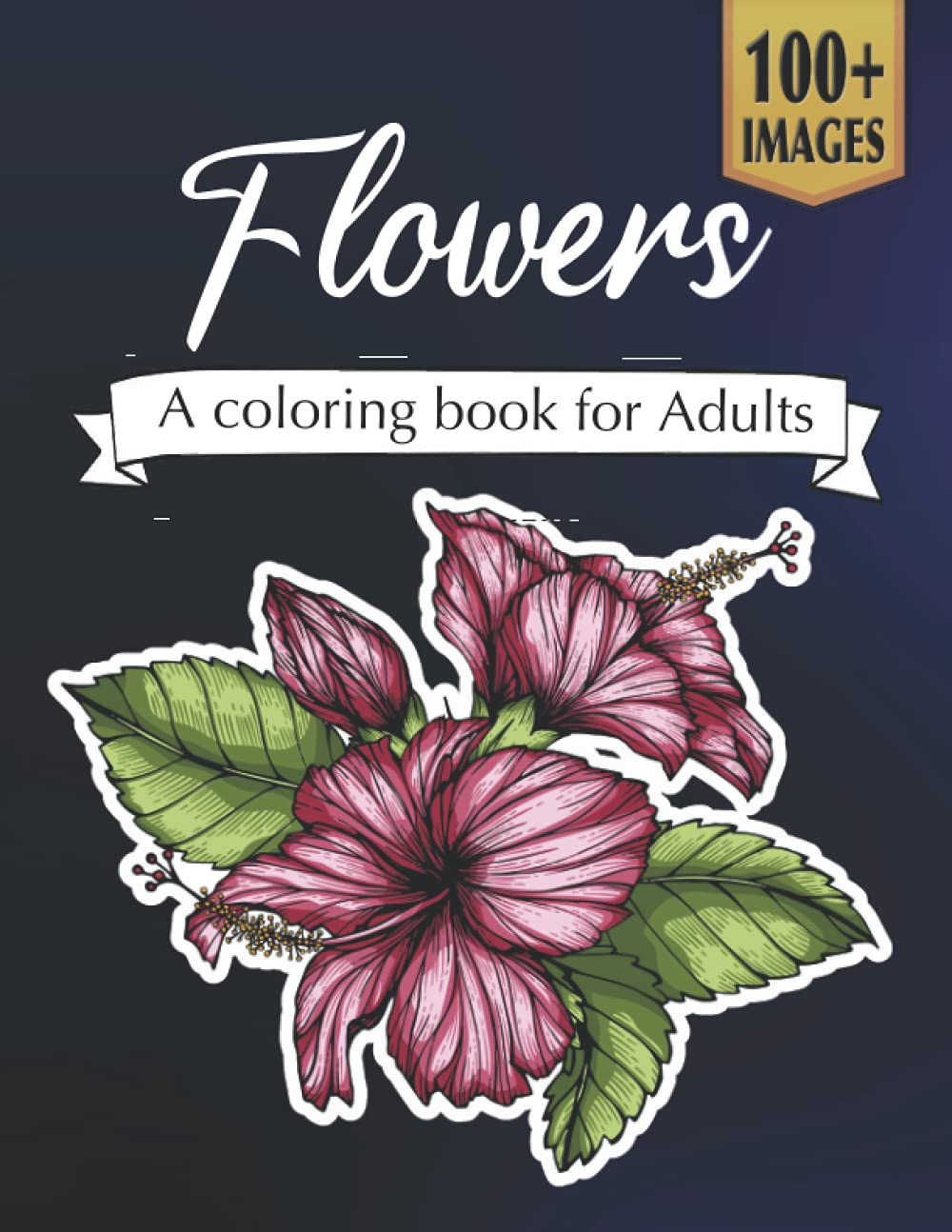Flowers A coloring book for adults