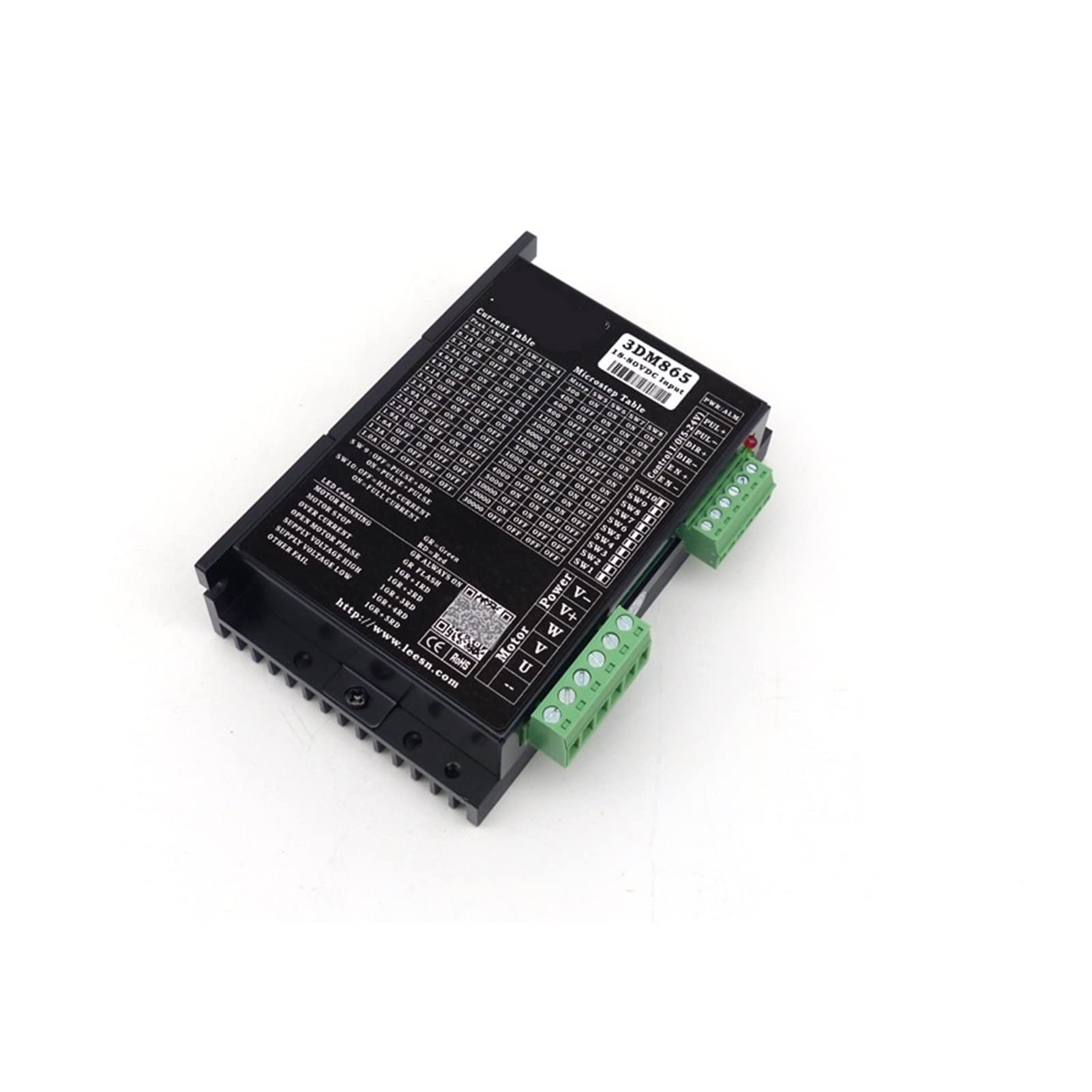 Schrittmotortreiber Lisan elektromechanische dreiphasige 3dm865. Schrittmotor-Treiber-Controller Set Geeignet for 86 Automation CNC-Steuerung