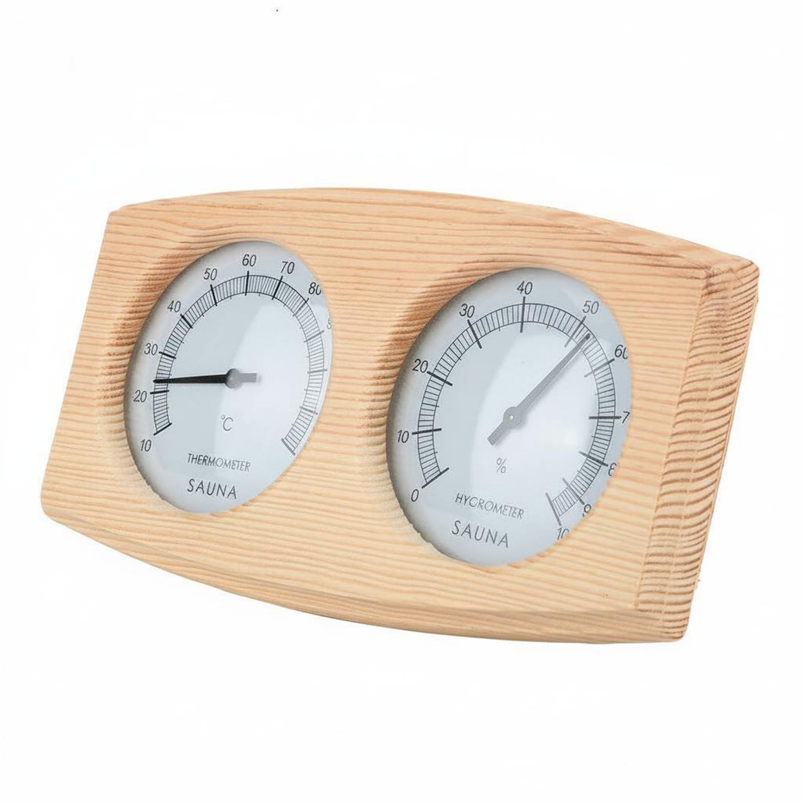 MYADDICTION Sauna Thermometer Hygrometer Two-in-Single Display Wood Sauna Gauge Easy to Read Wood Thermometer Humidity Meter for Spa, Wooden Sauna-image-26