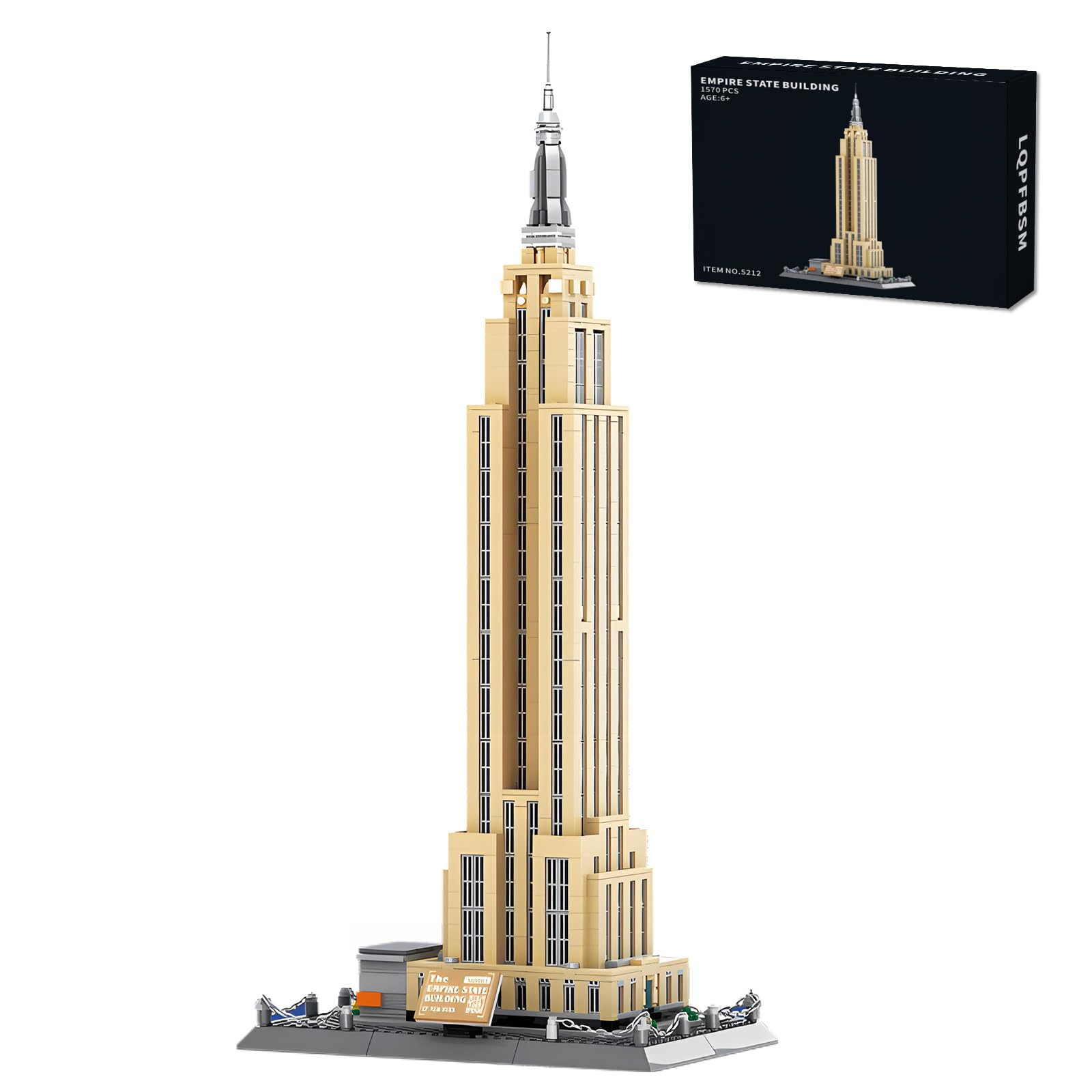 LQPFBSM Empire State Architecture Building Blocks