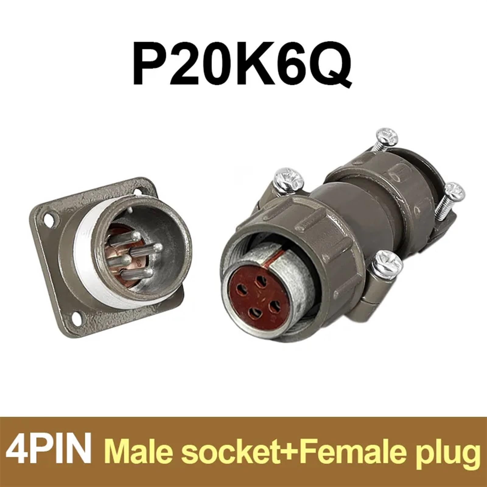 Luftfahrt Stecker P20K6Q P20J2Q Kabel Steckdose 2pin 3pin 4pin 5pin 7Pin Metall Stecker 2Pcs P20J11Q(P20K6Q 4Pin)