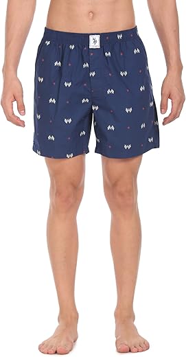 U.S. POLO ASSN. Mens Printed Cotton Mid Rise Boxers – Pack of 1