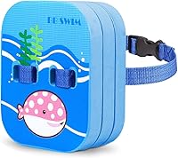 Vista 9 de Flotador trasero de seguridad para natación con 3 capas ajustables cinturones de natación impermeables dispositivo para niños flotadores de natación