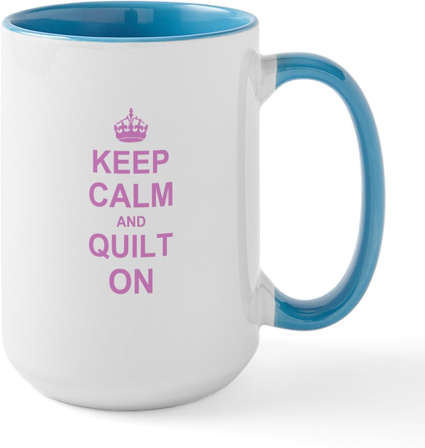 CafePress Colorful Quilt Pattern Mugs 15 oz (444 ml) Ceramic Coffee Mug