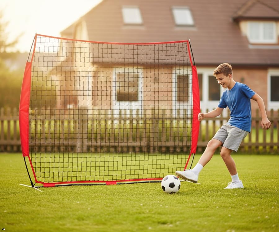 Miniatura 2 de Red de barrera de barricada de 7 x 7 pies, 12 x 9 pies, 16 x 10 pies, 20 x 10 pies, red de barrera deportiva, red multideportiva con bolsa de