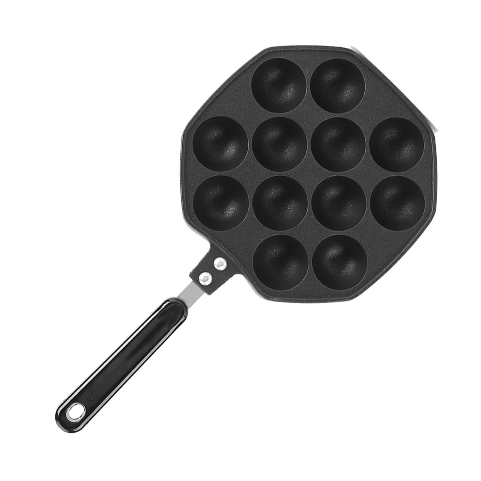 Takoyaki-Pfanne 12 Mulden Antihaftbeschichtet Gusseisen Aluminium