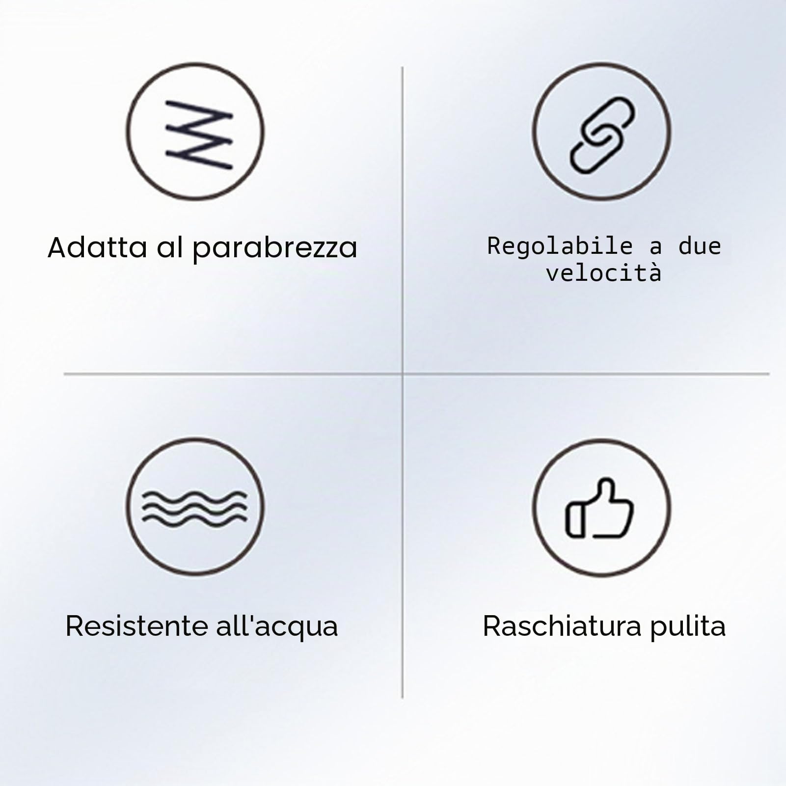 Tergicristallo per Parabrezza per Moto, Tergicristallo per Casco Impermeabile, Tergicristallo per Casco per Moto Elettrico a 2 velocità 170 Gradi per Bici Elettrica