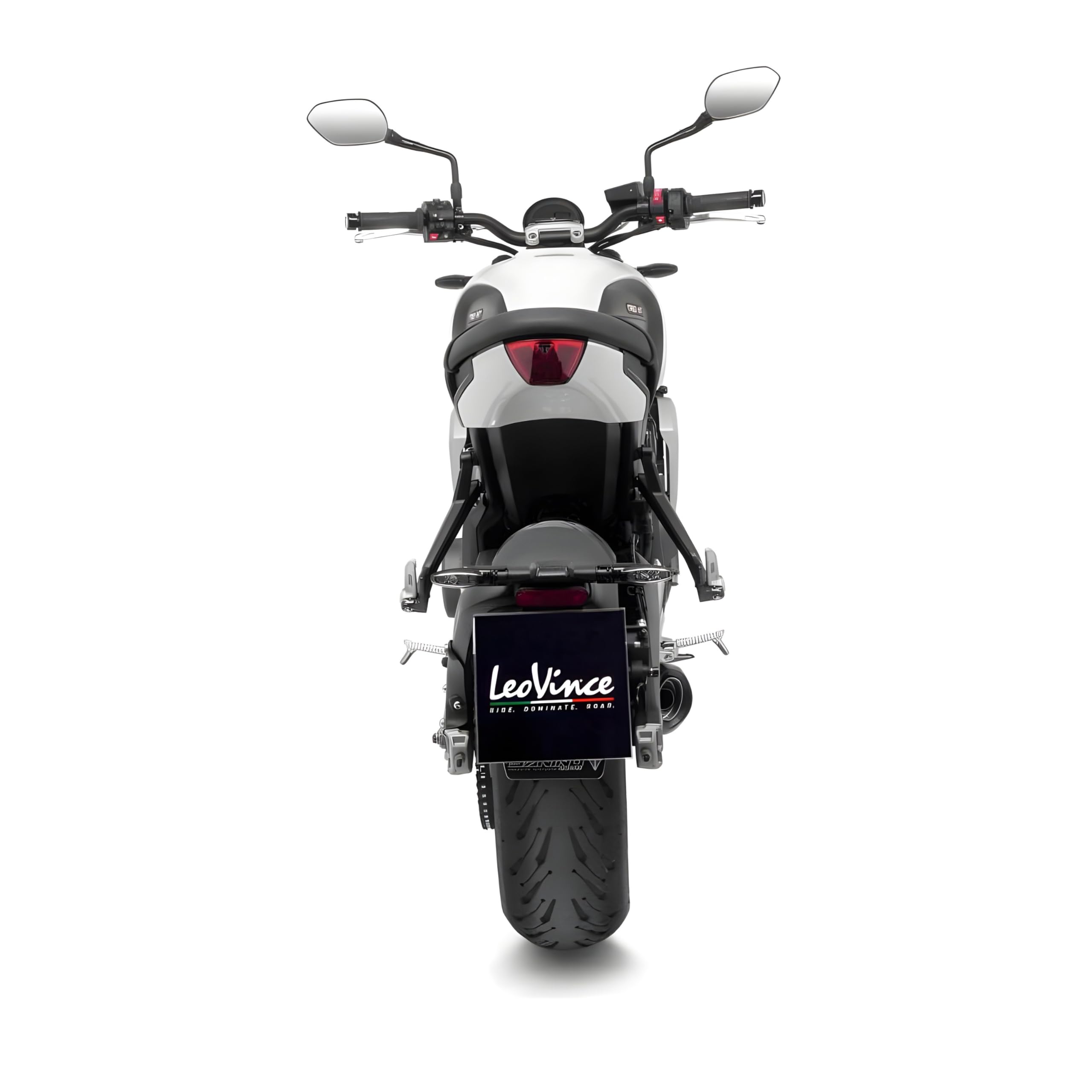 Auspuffanlage LeoVince Komplettanlage SBK LV ONE EVO Black Edition, Edelstahl schwarz, Carbon Kappe, 3/1, mit Katalysator, mit Zulassung für Triumph Tiger Sport 660 / Trident 660