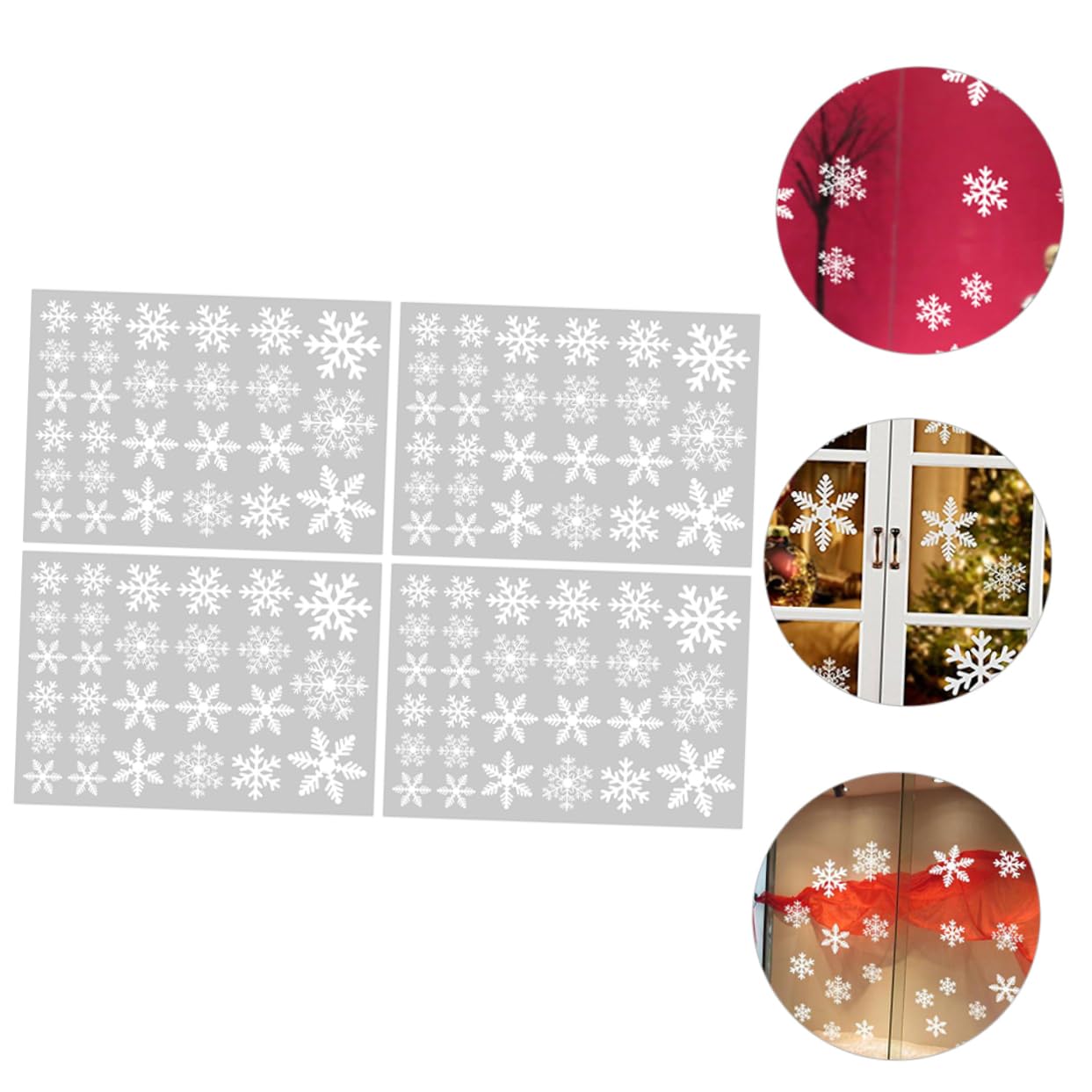 Cabilock 12hojas Calcomanías De Ventana Para Navidad De Adhesivos Estáticos De Para Decoración De Fiesta y Ventanas Para Navideño