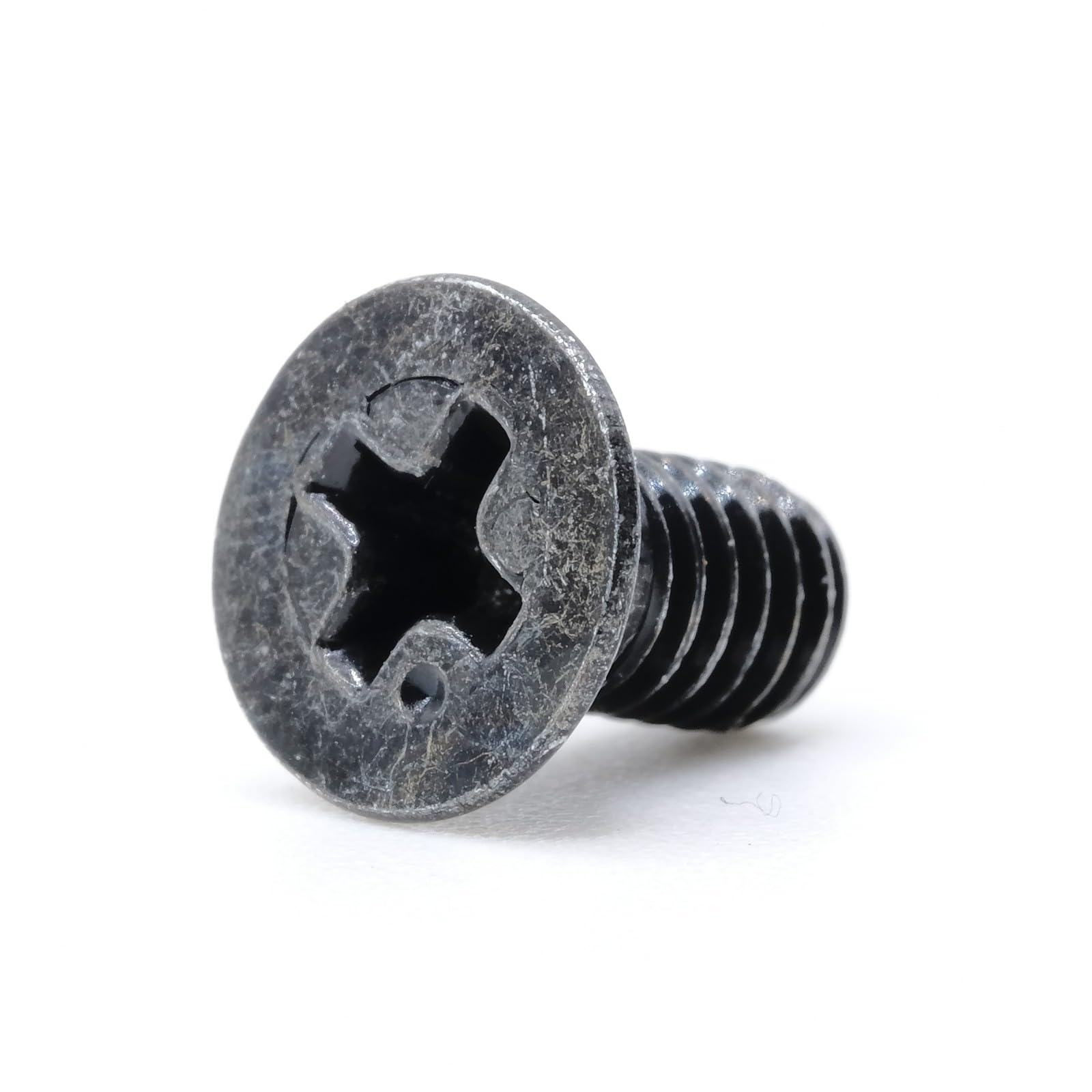 ReplacementScrews M4 x 8mm (M4 x L8, 0.7mm Pitch) Flat Head Phillips Drive Machine Screw - Black Oxide (Pack of 5)