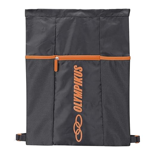 Mochila Gym Sack Olympikus cinza/laranja