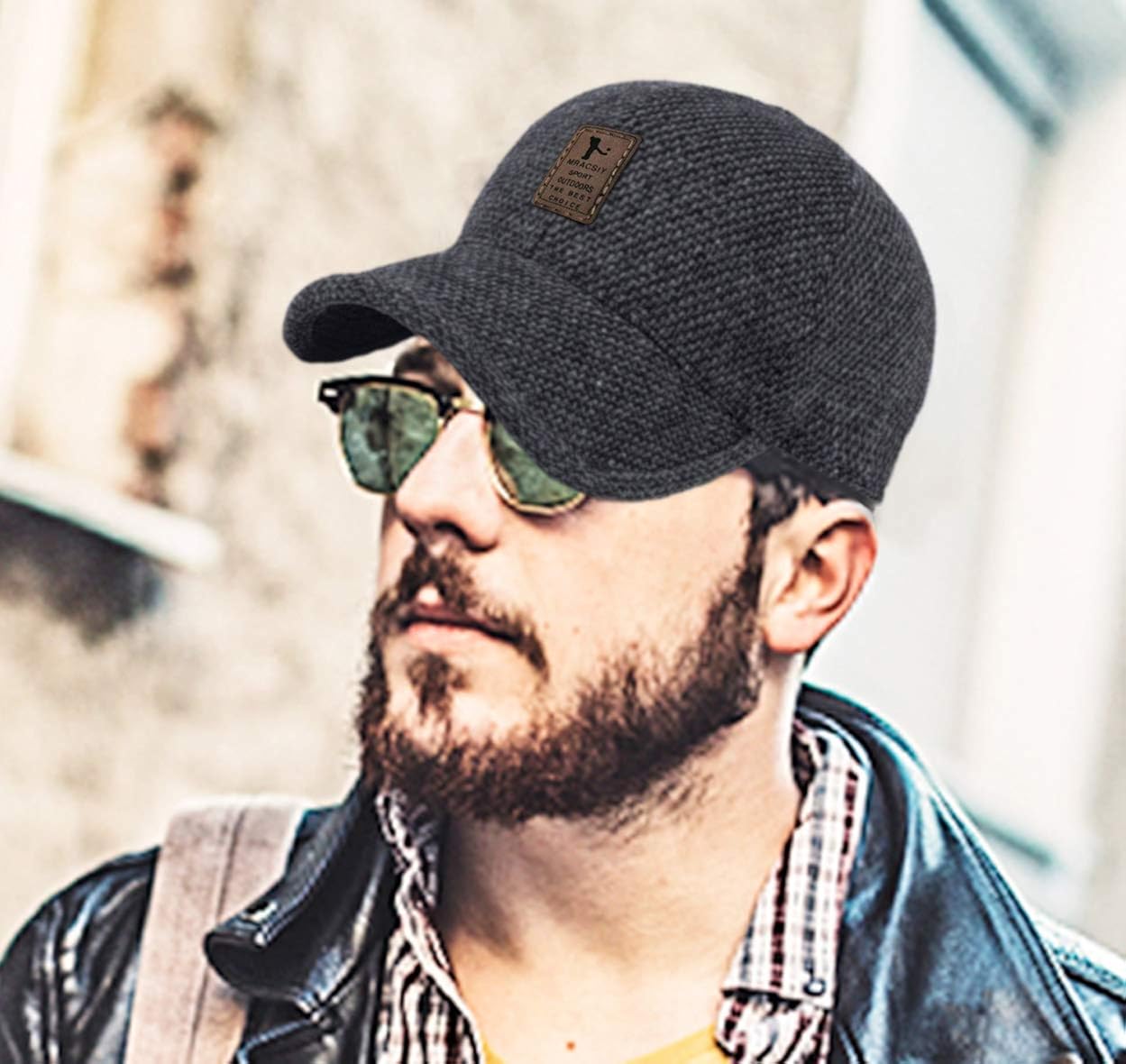 Miniatura 4 de MRACSIY Gorra de béisbol de invierno para hombre para circunferencia de la cabeza 220-236in