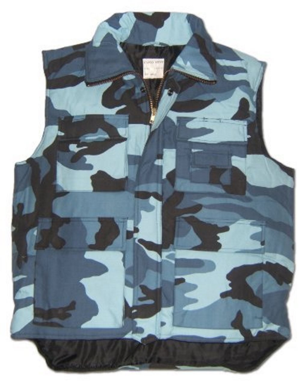 Men's Midnight Camouflage Multi-Pocket Padded Bodywarmer Gilet (2Xl, )