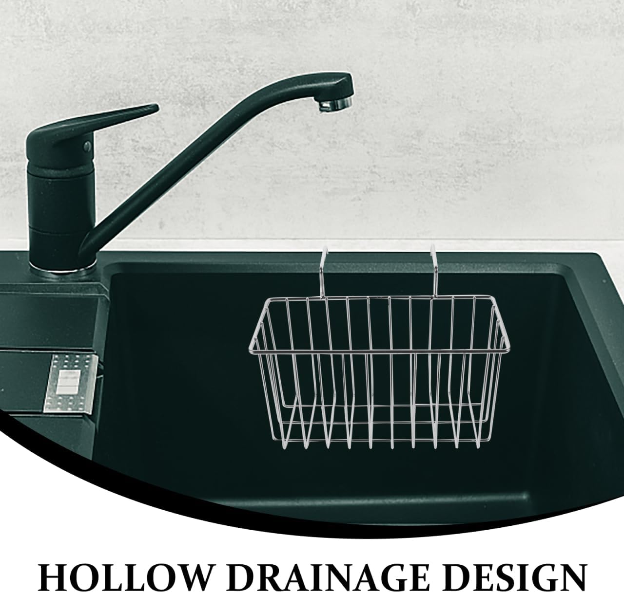 ABOOFAN Kitchen Sink Basket Stainless Steel Sink Drain Basket for Sponge Storage and Drainage Hollow Design Organizer for Kitchen Waste Space Saving Caddy image 3
