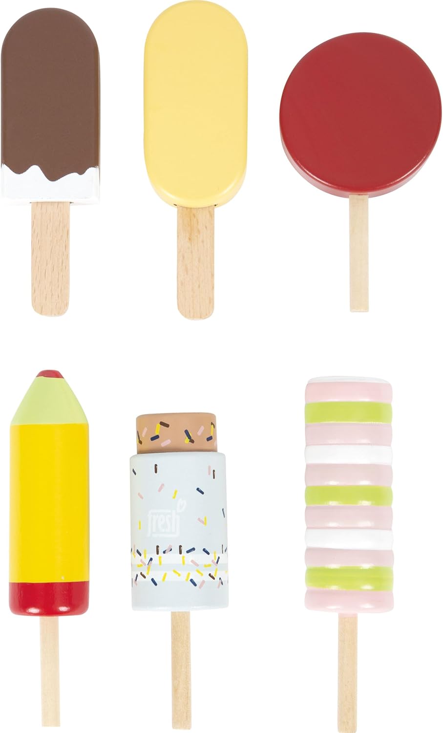 Small Foot Ice Lollies Fresh Made of FSC 100%-Certified Wood, Kitchen Accessories for Kids Aged 2 Years up, 12417