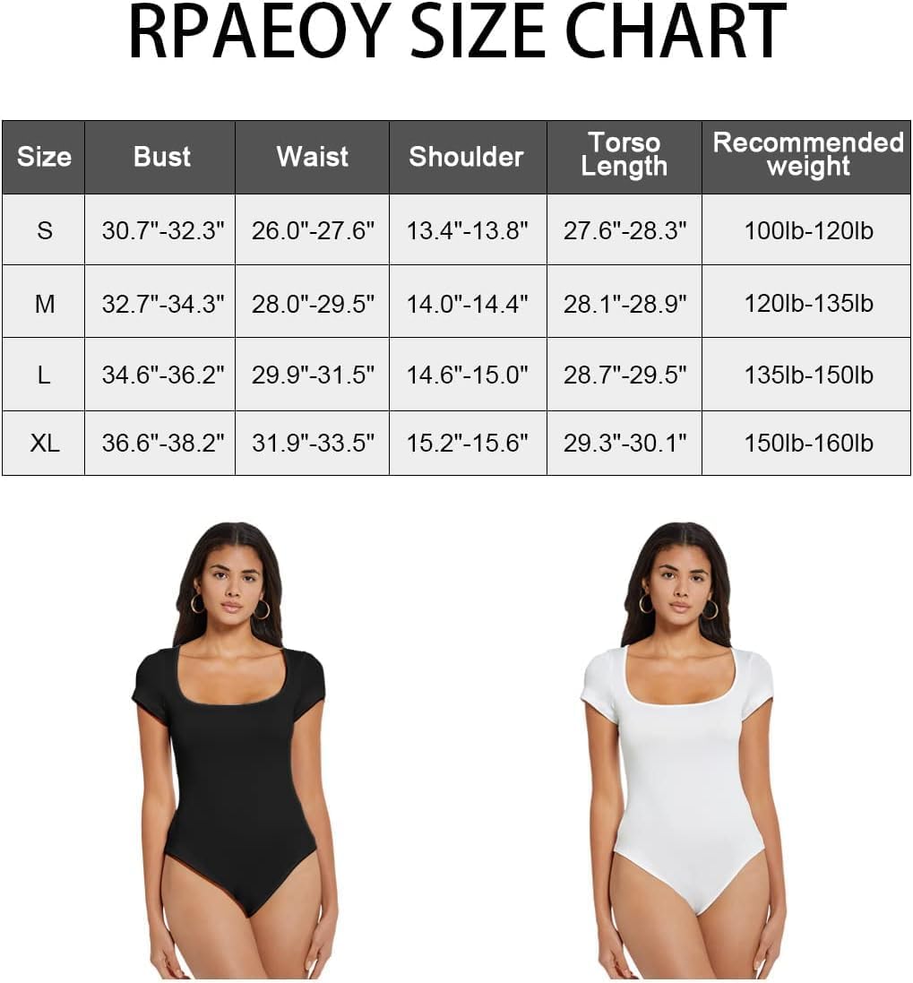Body Donna Maniche Corte Bodysuit Elegante Scollatura Quadrata Contenitivo Modellante Outfit Estivo versatile Aderente Morbido