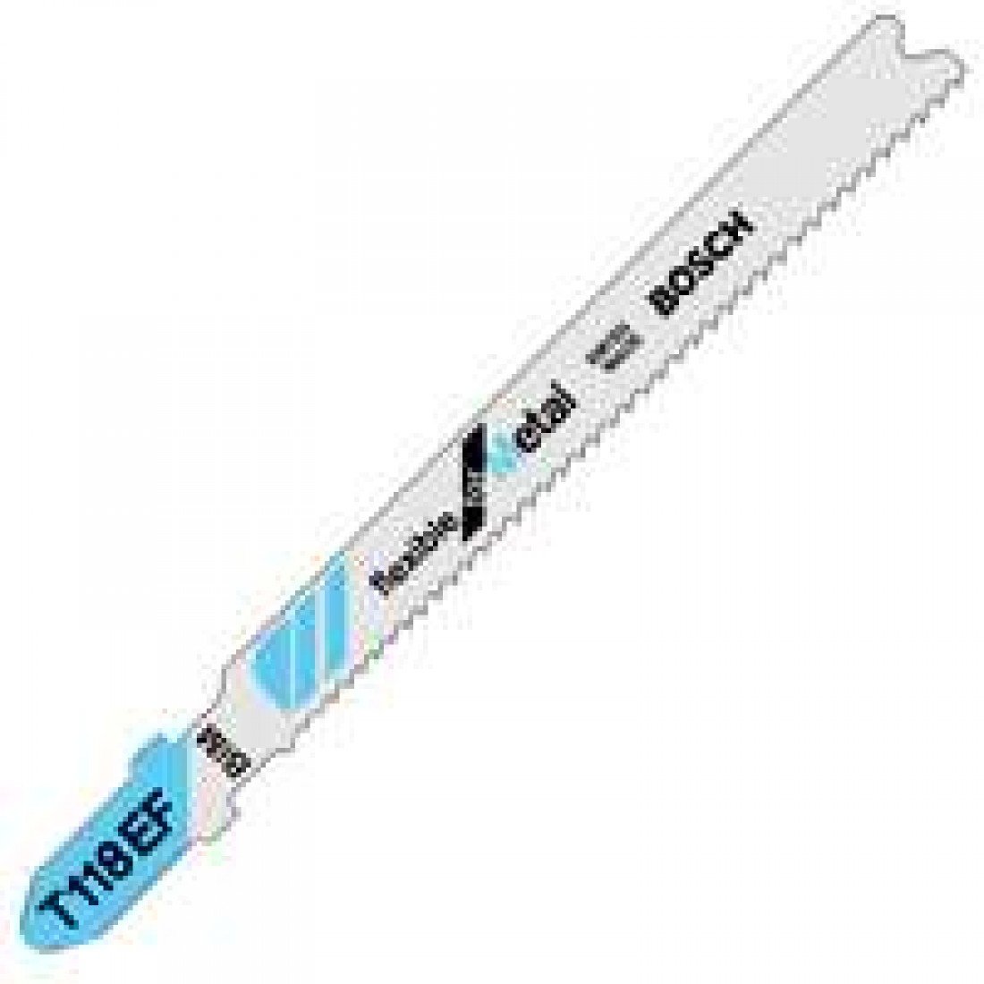 BOSCH T118EF paquet de 5 lames de scie sauteuse métal pas variable 14-18 TPI