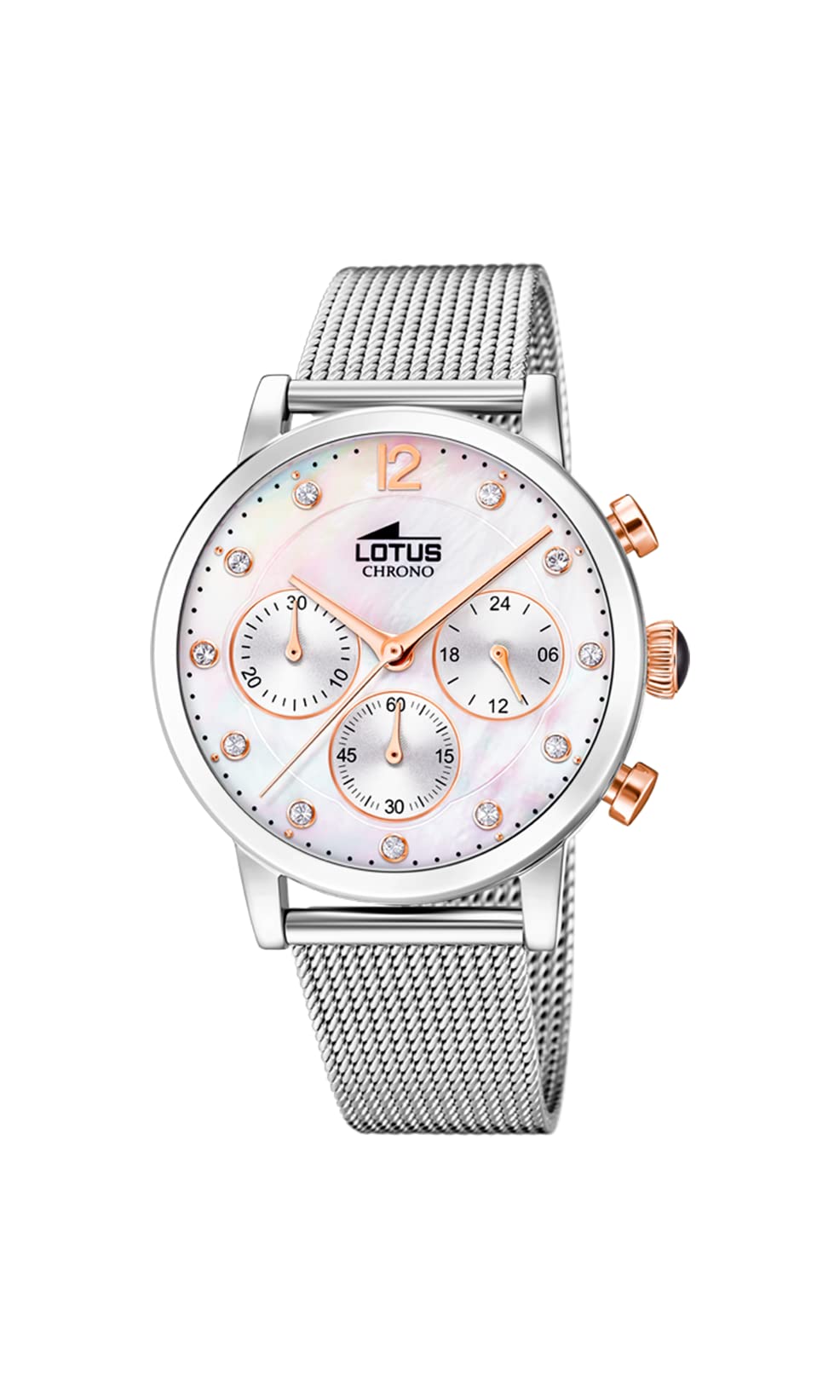 LOTUS Reloj Mujer 18676/1 Trendy Caja de Acero Inoxidable 316l Plateado Correa de Acero Inoxidable 316l Plateado