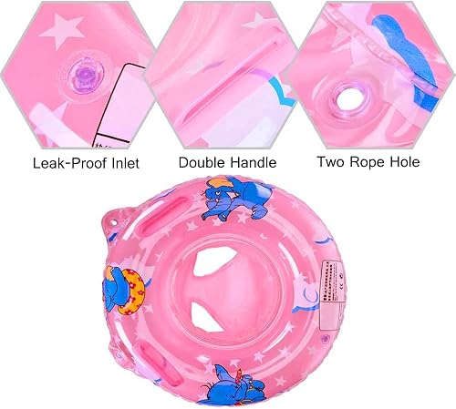 Miniatura 3 de Sealive Flotador de natación para bebé, flotadores para niños pequeños con asiento infantil barco y doble asa, primer anillo de natación para niños,