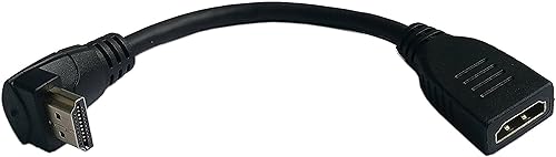 zdyCGTime Cable derecho vertical HDMI de 5 pulgadas en ángulo ascendente de 90 grados, compatible con 4K 60Hz, alta velocidad, HDMI 2.0 listo, UHD,